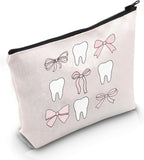 POFULL Teeth Makeup Bag - Dental Hygiene Cosmetic Bag (Teeth Bag)