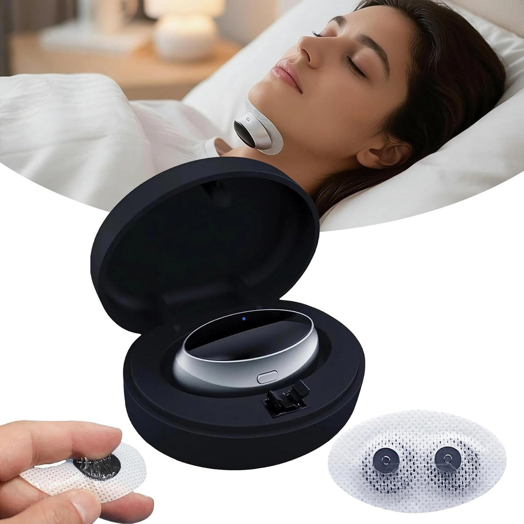 Anti-Snoring Aid - Portable 3-Speed Adjustable Device for Better Sleep, Comfortable & Easy to Use (Black)