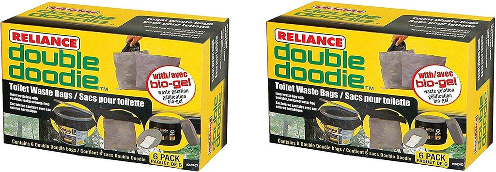 Reliance Products 2683-03 Double Doodie Toilet Waste Bags (2 X Pack of 6)