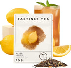 Tastings Tea Meyer Lemon Loose Leaf, 2 oz | Unsweetened Black Citrus Blend & Fruit Infusion with Lemongrass & Peel | Hot or Iced Cold Brew | Small Batch & Sustainably Sourced | Resealable Pouch