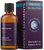 Mystic Moments | Beeswax Absolute Precious Oil Dilution 100ml 3% Jojoba Blend Perfect for Massage, Skincare, Beauty and Aromatherapy
