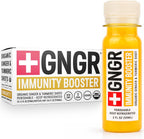 +GNGR Immunity Booster – Organic Cold-Pressed Ginger & Turmeric Shots with Orange, Lemon & Cayenne. High-Absorption Curcumin. Ginger Shot for Immune & Digestive Support. 2 fl oz Bottles (12-Pack)