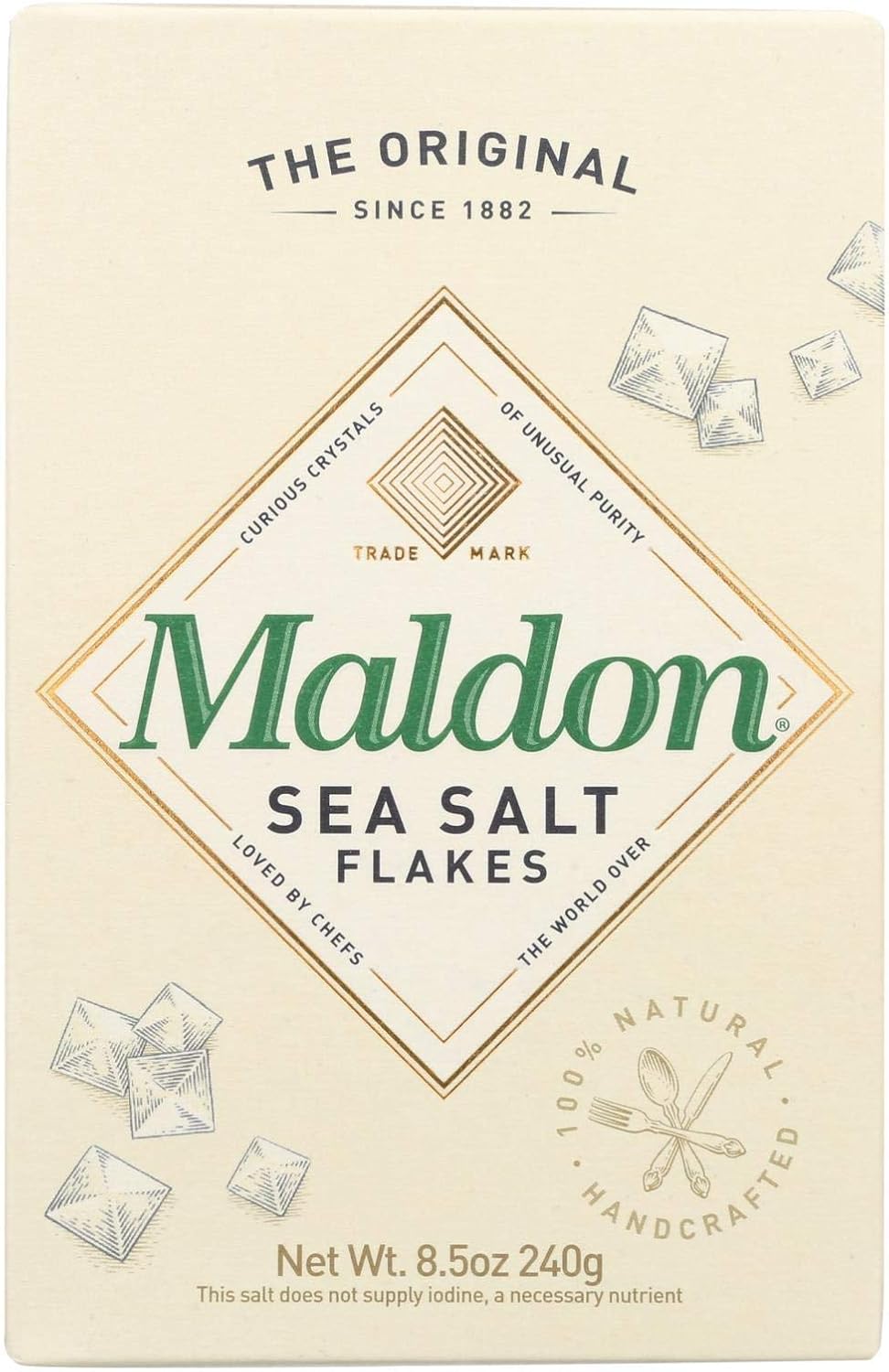 Maldon Flakes - Sea Salt - Case of 12 - 8.5 oz.
