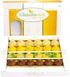 Ghasitaram Gifts Indian Sweets - Sweets Ganesha Chaturthi Gifts Modaks Sugarfree Kaju Mawa Mix Modaks 400 GMS