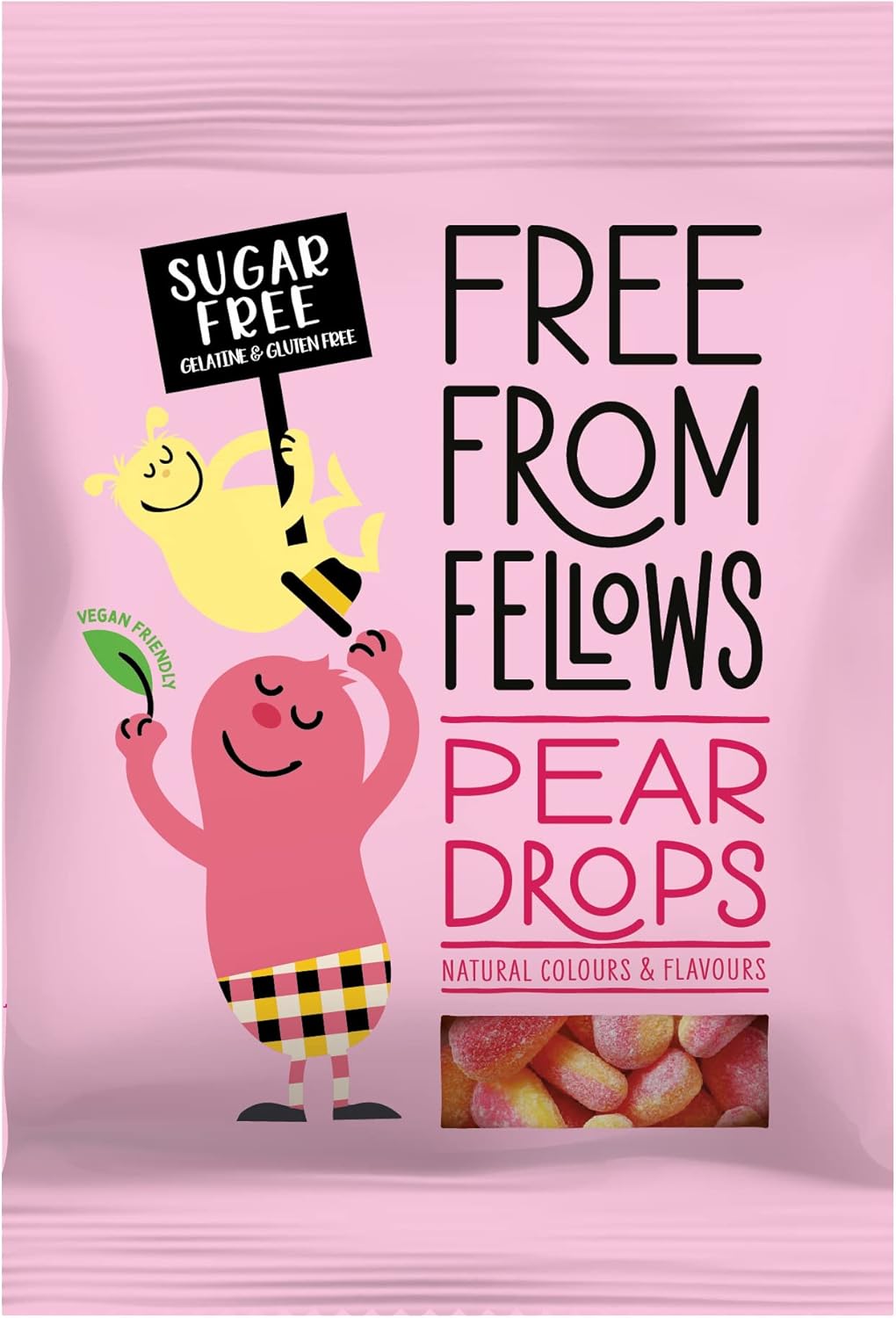 Free From Fellows Sugar Free Pear Drops Sweets 2.46oz