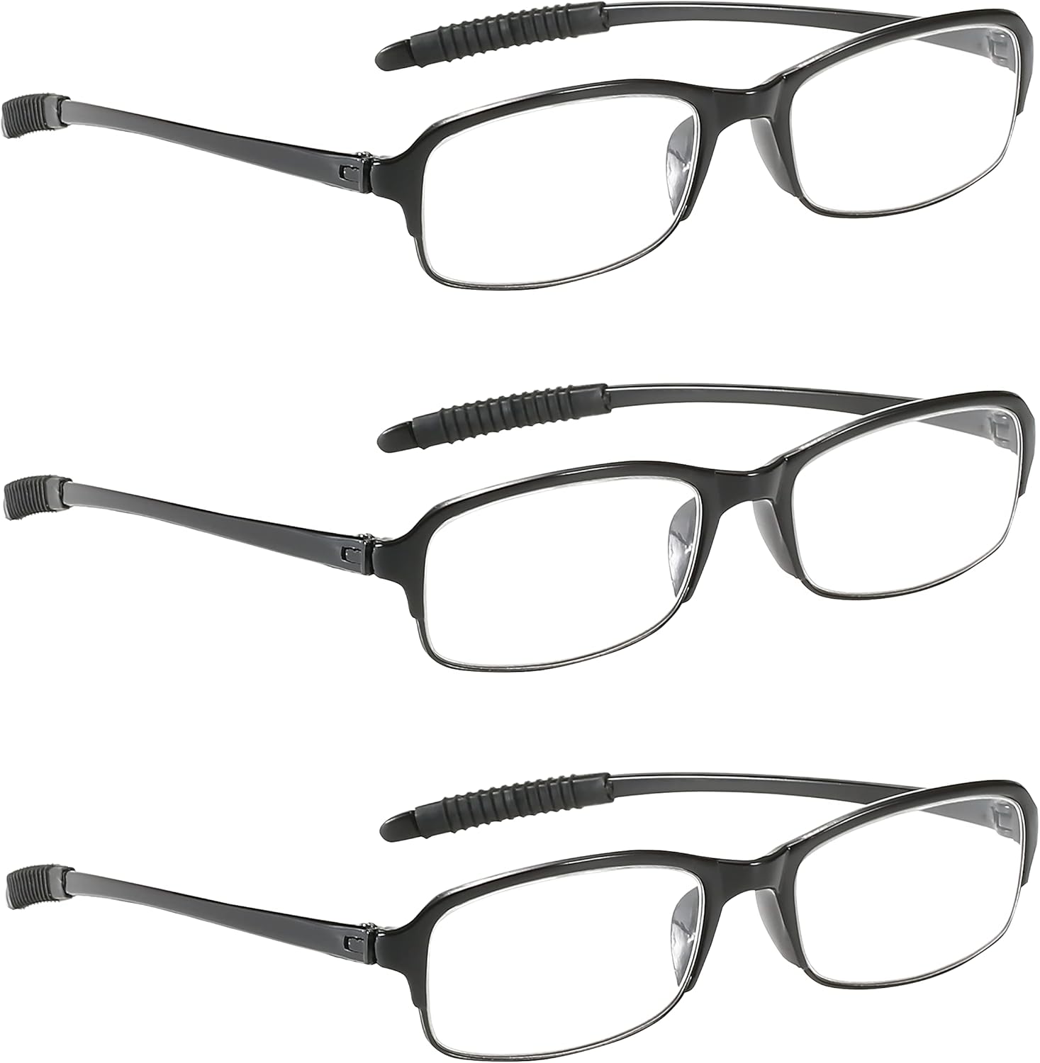 PROFLEX SpareSpecs Reading Glasses (3 pcs) lightweight, flexible, oval, unisex