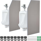 Urinal Partition,2 PCS Wall-mounted Urinal Screen Toilet Partition,Men’s Urinal Privacy Screen Divider Partition for Hotel/Schools/Kindergartens/Shopping Malls/Public Places