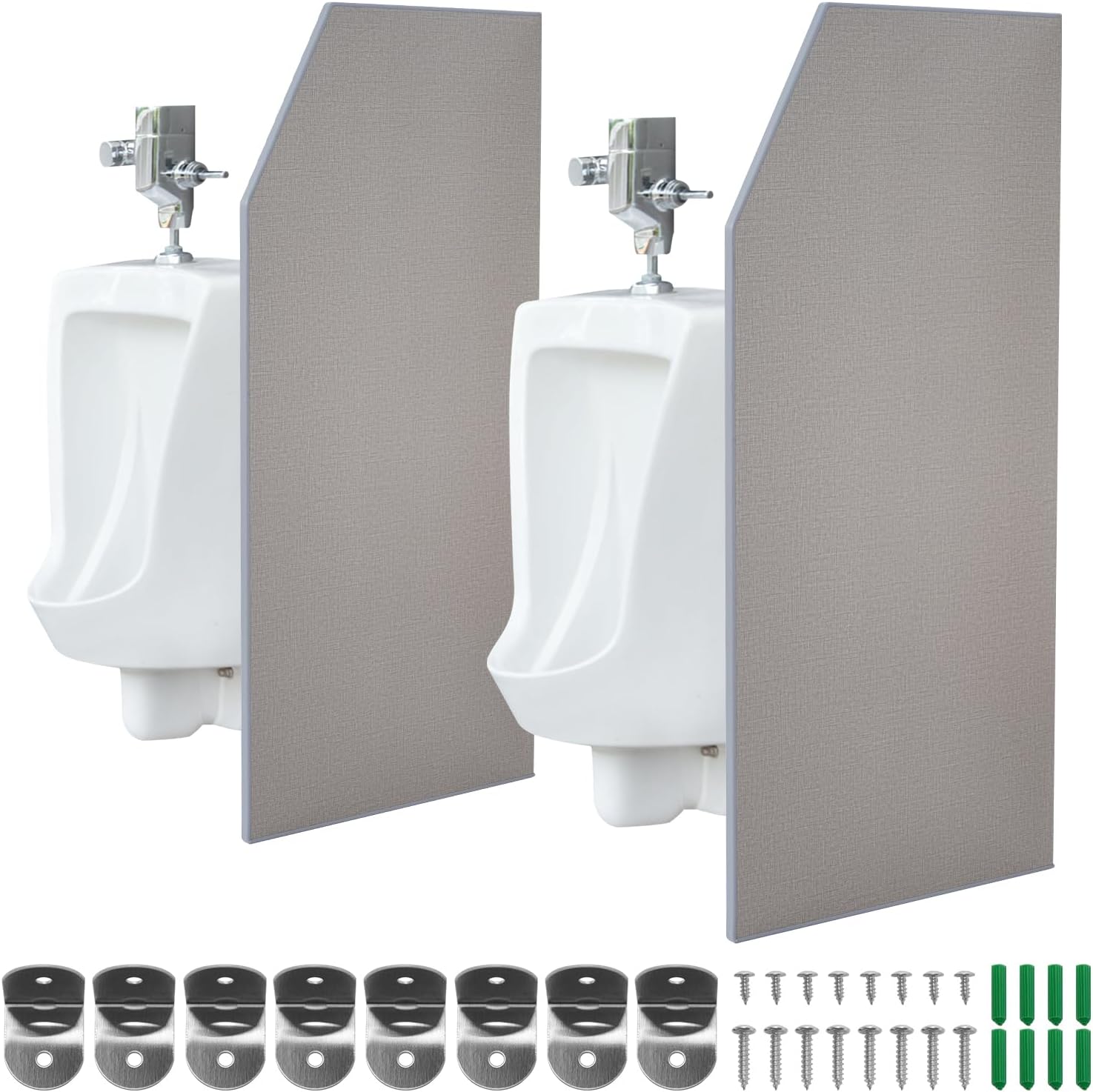 Urinal Partition,2 PCS Wall-mounted Urinal Screen Toilet Partition,Men’s Urinal Privacy Screen Divider Partition for Hotel/Schools/Kindergartens/Shopping Malls/Public Places