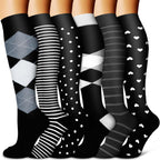 Copper Compression Socks for Women & Men (6 pairs) - Best Support for Nurses, Running, Hiking, Recovery