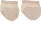 DOITOOL Half Sole Dance Paws for Women, 5 Toe Holes Cushioned Foot Paws Foot Undies for Women Girls Ballet Lyrical Contemporary, Turning Shoes Breathable Toe Pads Mesh Cushion, Fits US Size 6.-6.5