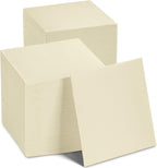 Disposable Luncheon Napkins Cream Paper, [200 Pack] 13" x 13" 2-Ply Quilted Cream Napkins For Weddings, Reception, Dinners, Party Or Event
