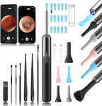 Ear Wax Removal, 3 in 1 Earwax Removal Kit, 1080P HD Ear Cleaner with Camera, FSA HSA Eligible, Otoscope with 7 Ear Spoon, Ear Cleaning 6 LED Lights 15 Ear Tips, Ear Camera for iOS & Android
