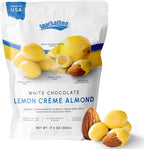 Snackathon Lemon Creme White Chocolate Covered Almonds, 17.6 oz Resealable Bag, Whole Roasted Almonds Coated in Lemon Cream and White Chocolate, Crunchy Citrus Nut Snack, Made in USA