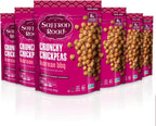 Saffron Road Roasted Korean BBQ Crunchy Chickpeas | High-Protein, Vegan, Gluten-Free, Non-GMO, Halal & Kosher Certified Snack | 5.4 oz Resealable Pouch | Pack of 6