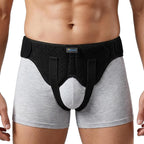Tenbon Inguinal Hernia Belts for Men - Bilateral/Double Groin Hernia Support Pre and Post Surgery Truss for Pain Relief Recovery Adjustable Strap with 2 Removable Medical Compression Pads Comfortable & Breathable Design