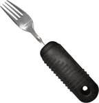 Rehabilitation Advantage Easy Grip Fork with Built-up Handle, Black