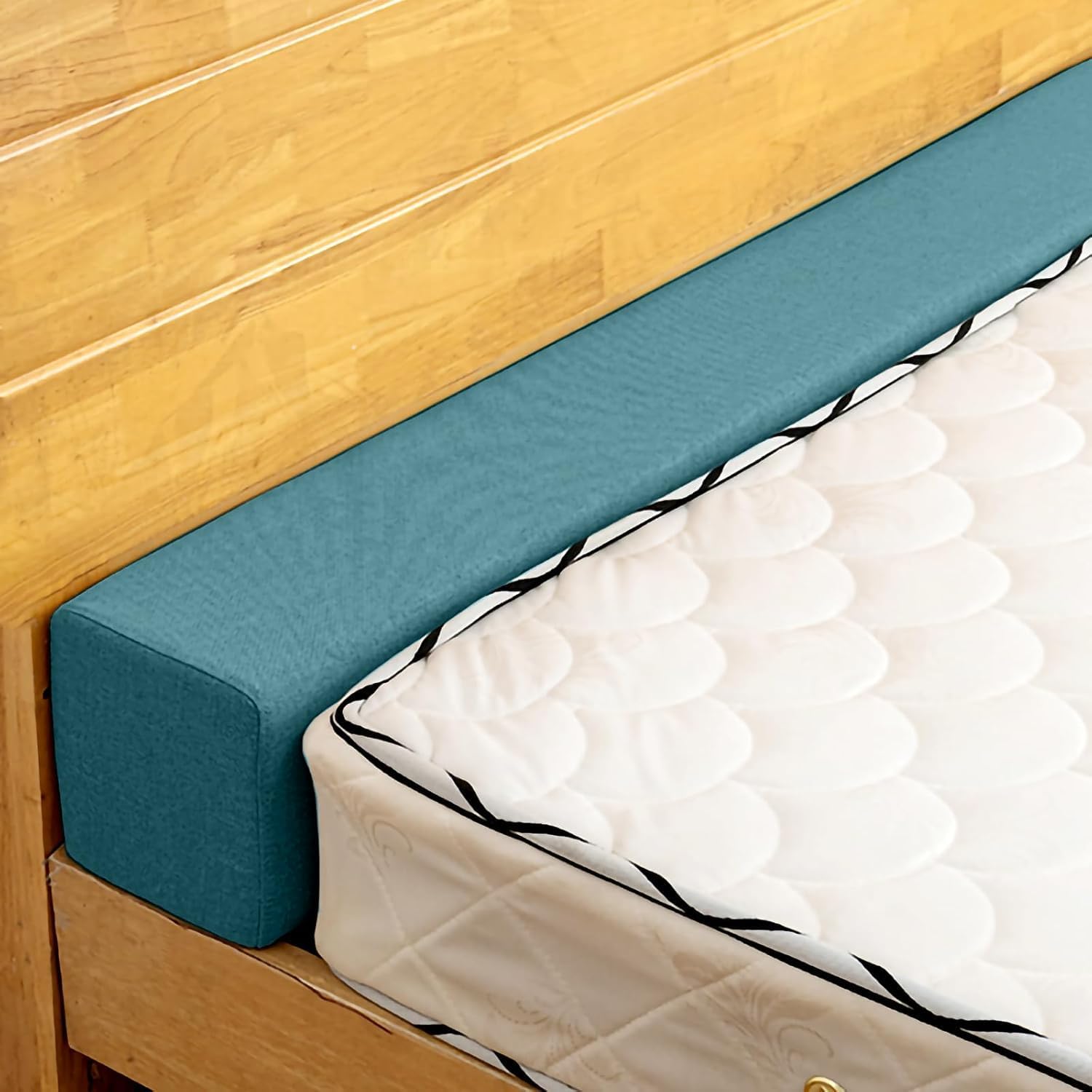 Mattress Extender for Twin/Twin XL/Queen/King Bed, Bed Gap/Space/Crack Filler Between Headboard and Mattress or Wall, High-Density Foam with Removable Cover(Dark Blue-LxWxH-54 * 2 * 6in)