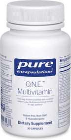 Pure Encapsulations O.N.E. Multivitamin - Once Daily Multivitamin with Antioxidant Complex Metafolin, CoQ10, and Lutein to Support Vision, Cognitive Function, and Cellular Health* - 30 Capsules