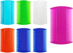 Lice Comb, 7 Pcs Flea Comb, Hair Double Sided Fine Tooth Combs, Removal Dandruff,Plastic Louse Combs and Lice Brush for Head Lice Treatment