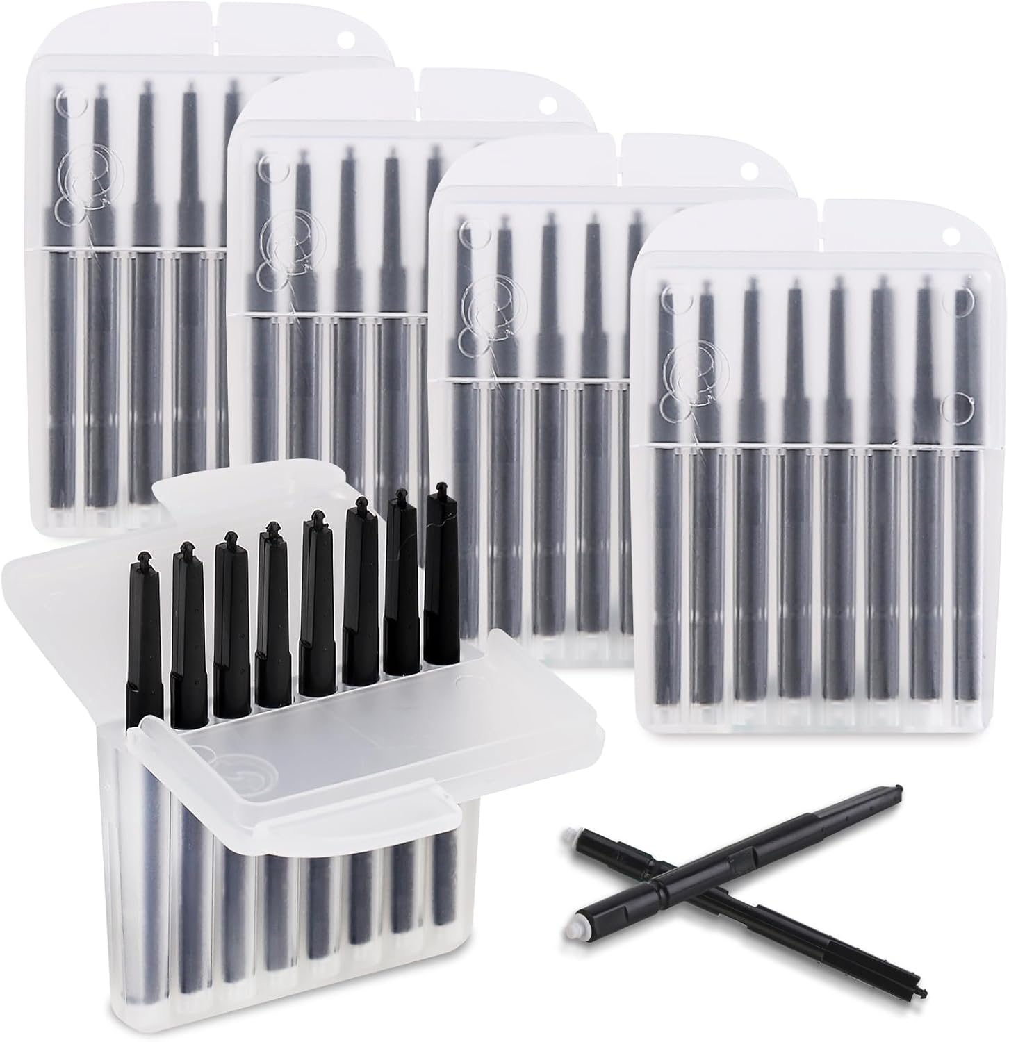 Hearing Aid Filters Wax Guards for Phonak, Widex, Resound & Unitron Hearing Aids, Replacement Ear Wax Removal Filters Prevent Buildup & Protect Sound Quality, Easy Install, 5 Pack (40 Filters)