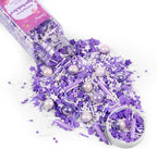 Purple Sprinkles for Cake Decorating 4.23ounce - Sugar Mix Contains Star & Pearl Sprinkles for Cupcake Toppers, Ice Cream, Candy, Cookie Decorations - Holiday Party Supplies