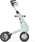 byACRE Nordic Pioneer - Versatile Lightweight Aluminium Rollator - Only 5.9 kg/for Indoor & Outdoor/Easy Folding with Integrated Seat (Glacier Green)