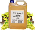 De La Rosa Organic White Wine Vinegar, Aged in Spanish Wood Barrels, Vegan, Non-GMO & Gluten Free, Kosher for Passover, Great for Salad Dressings, Marinades and More, 5 Liter (Pack of 1)