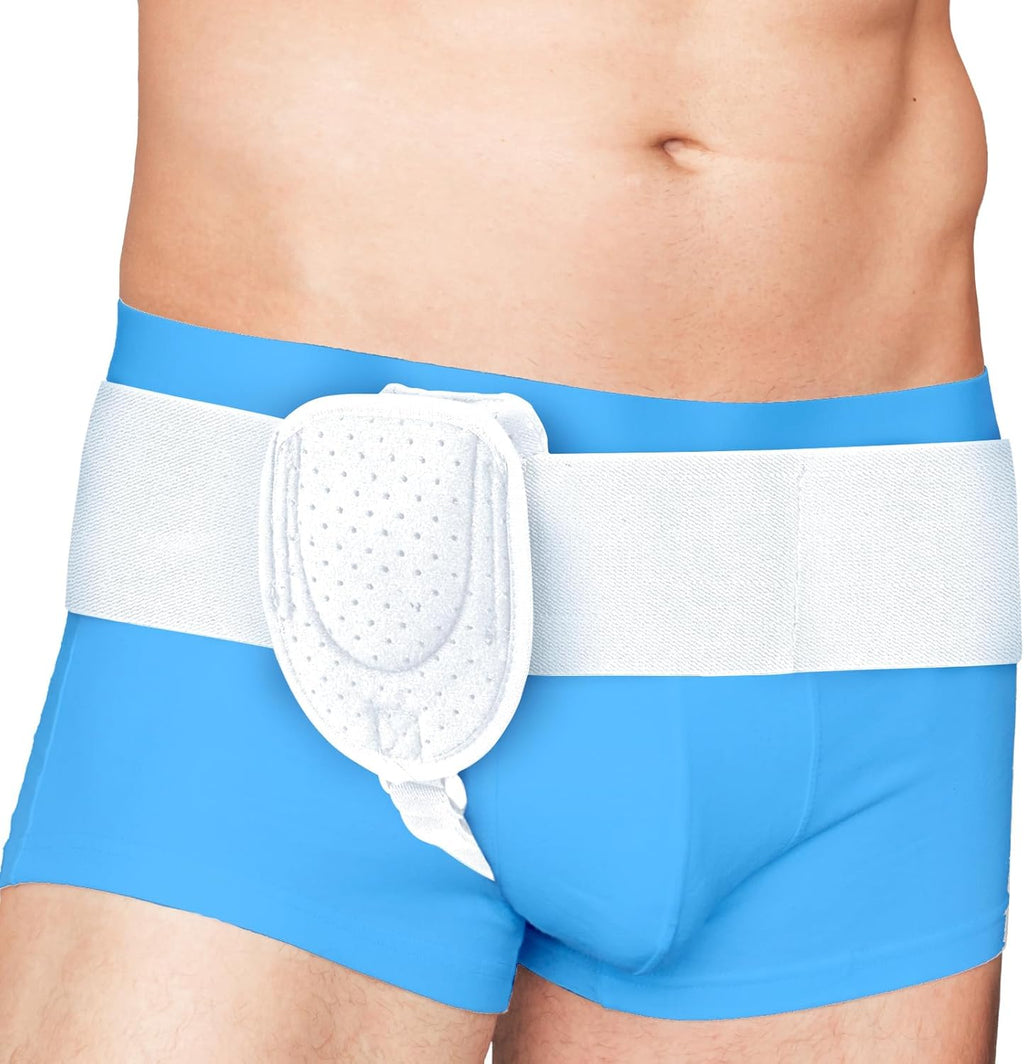 Adamson Inguinal Hernia Support Belt for Men & Women - Fits Left or Right Side - Post-Surgery Groin Hernia Truss - Adjustable Waist Strap