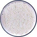 Sentovac 4mm White Pearl Sprinkles Edible Cake Decorating Sugar Candy Cookie Cake Cupcake Topper Ice Cream Baking Decorations Halloween Christmas Valentines Wedding Supplies