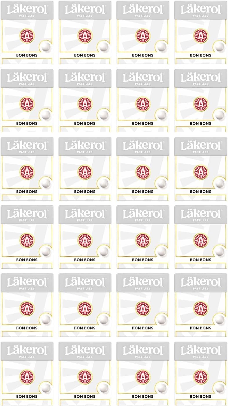 Cloetta Lakerol BonBons Pastilles 24 Boxes of 25g