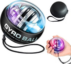 Auto-Start Wrist Power Gyro Ball with LED Lights, Wrist Strengthener and Forearm Exerciser for Stronger Arm Fingers and Muscle
