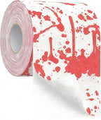 UFRITAN Halloween Toilet Paper, Prints Horror Bloodstain Pattern Toilet Paper, Scary Bloody Printed Roll Paper for Surprise, Prank, Funny Gift for Spooky Haunted House Party Decoration - 250 Sheet