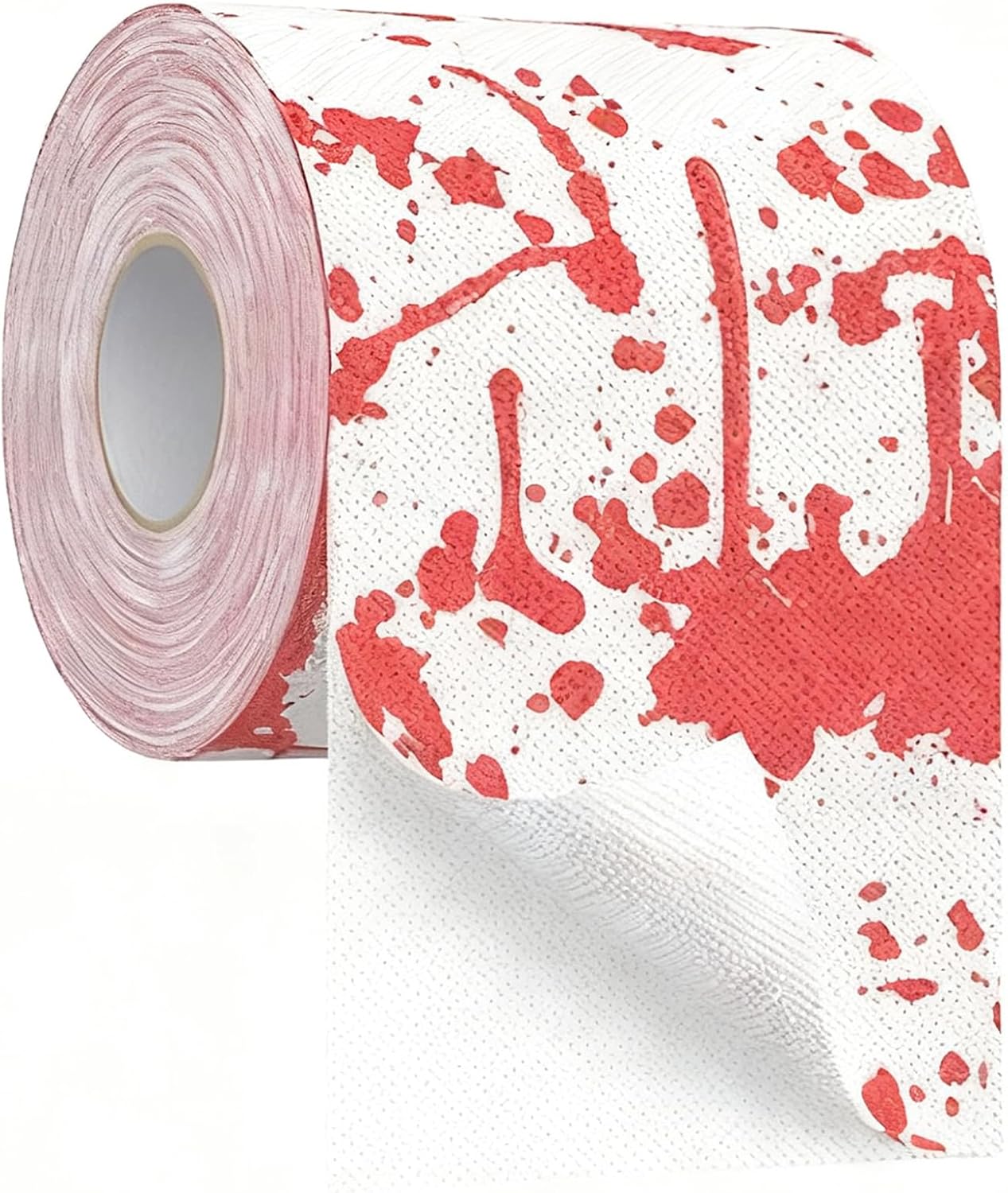 UFRITAN Halloween Toilet Paper, Prints Horror Bloodstain Pattern Toilet Paper, Scary Bloody Printed Roll Paper for Surprise, Prank, Funny Gift for Spooky Haunted House Party Decoration - 250 Sheet