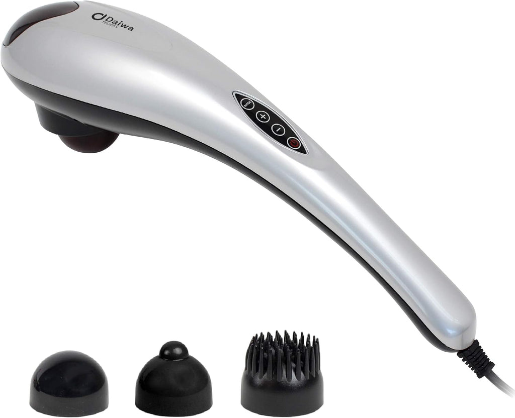 Daiwa Felicity Tapping Pro - Handheld Deep Tissue Back, Neck, Shoulder, Leg, Calf Muscle Massager with Extension Handle - FSA HSA Eligible