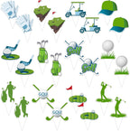 48 Pcs Golf Cupcake Toppers Golf Birthday Decorations