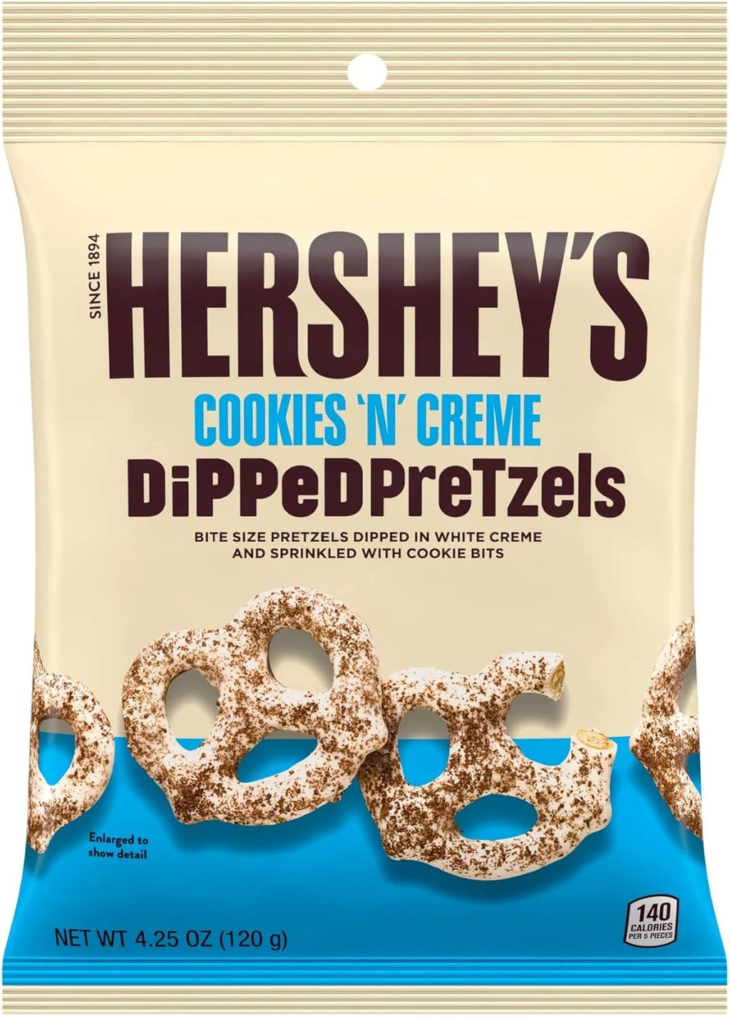 Hershey's Cookies 'n' Cream dipped Pretzels