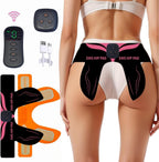 Smart Hip Glute Trainer for Butt, Glute Toning Device, EMS Wireless ABS Muscle Stimulator, Buttock Growth Massager Workout Machine for Women