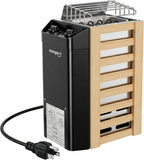 2KW 110V Sauna Heater with Plug, Electric Sauna Heater, 3h Timer for Small Sauna Rooms (100 Cu.Ft.), Dry Sauna Heater, No Wiring Needed Sauna Stove