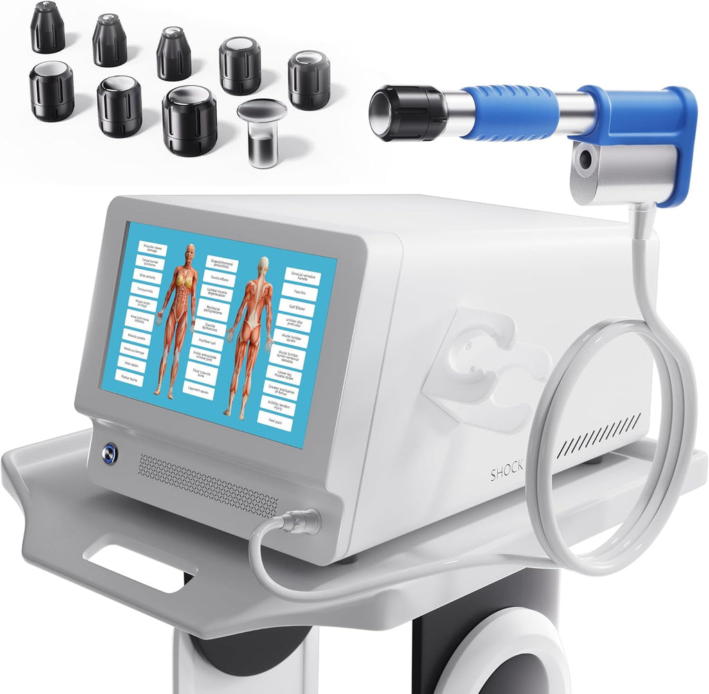 Shockwave Therapy Machine for Joint/Muscle Pain Relief Back Waist Leg and Golf Elbow Relief Pain,ED Softwave Non-Invasive Extracorporeal ESWT Shock Wave Therapy Device,Ideal for Home & Clinical A004
