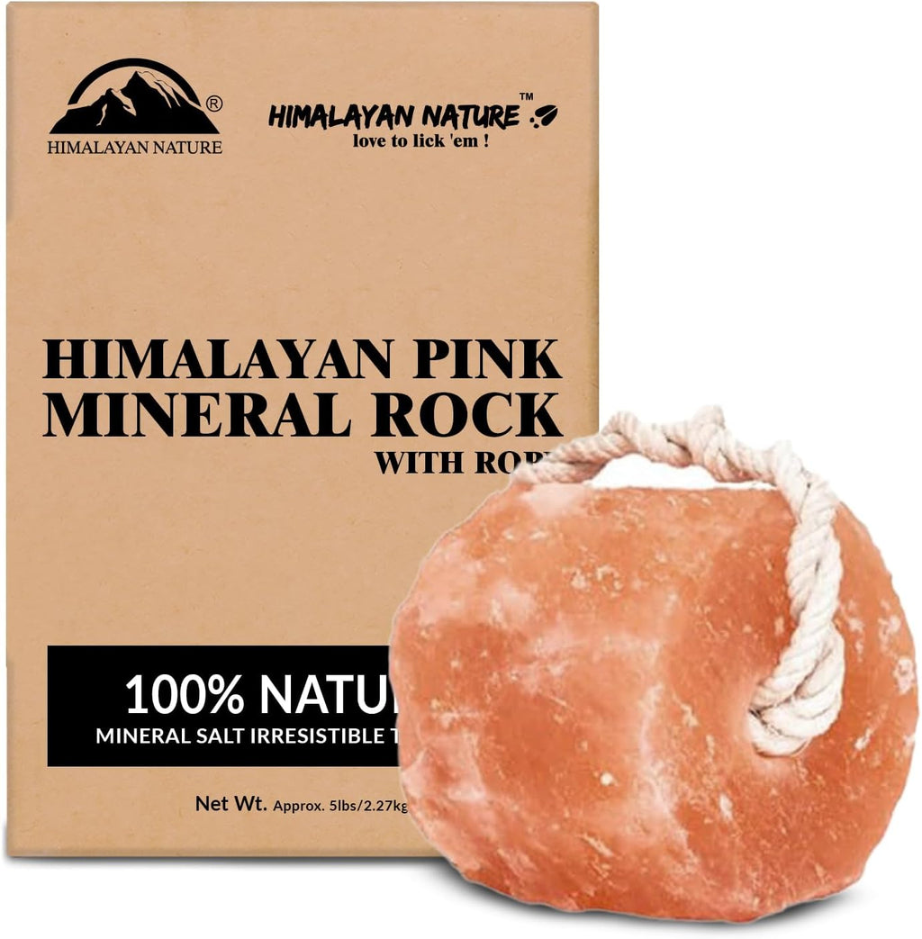 Salt Lick for All Animals – 100% Natural Pure Salt Rock for Horses, Rabbits, Cattle and Livestock – Long Lasting | 6-8 LBS