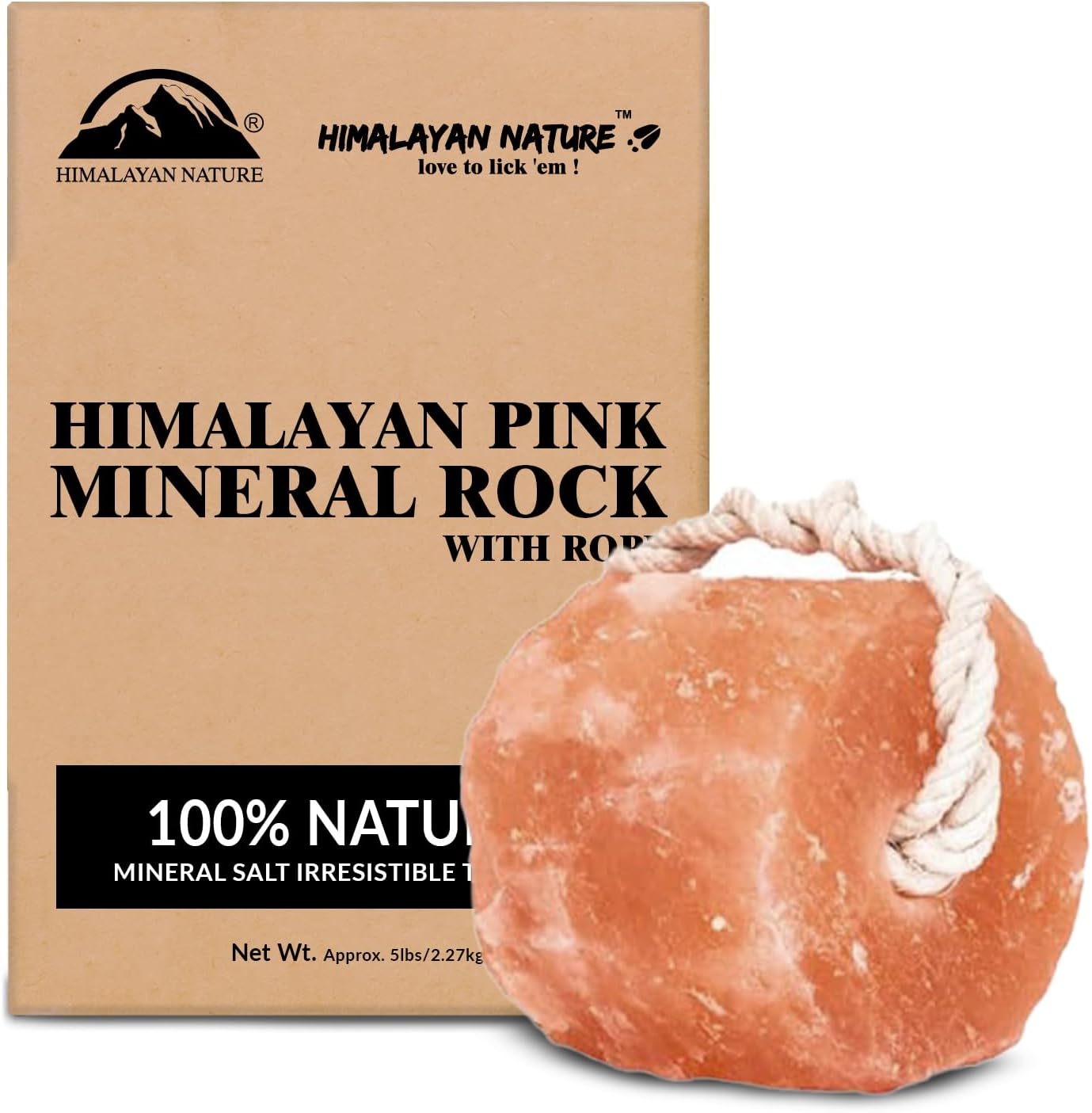 Salt Lick for All Animals – 100% Natural Pure Salt Rock for Horses, Rabbits, Cattle and Livestock – Long Lasting | 6-8 LBS