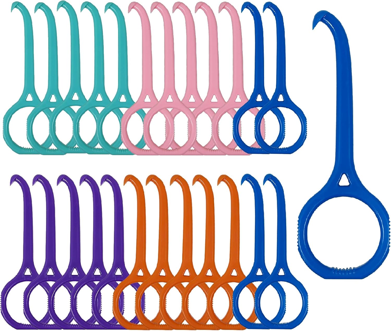 25PCS Aligner Remover Tool,Clear Aligner Removal Tool for Invisalign,Mix 5 Bright Color Removal Aligner Tooth Hook for Invisible Braces