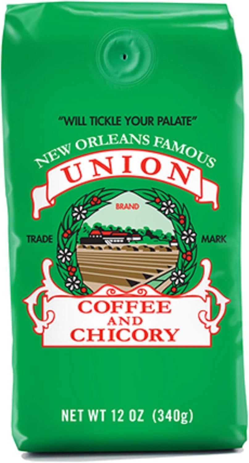 French Market Union Coffee & Chicory Ground Coffee, 12oz Bag (Pack of 1)