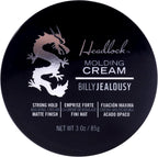 Billy Jealousy Headlock Hair Molding Cream, Hair Styling Cream for Men with Strong All-Day Hold, Natural Matte Finish Styling Agent for All Lengths, 3 Ounce