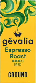 Gevalia Espresso Roast Dark Roast Ground Coffee, 12 oz. Bag