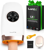 Lunix LX3 FSA Carpal Tunnel & Wrist Pain Relief Device, Heated Air Compression Hand Massager Machine for Arthritis & Finger Numbness, Cordless, Lunar White