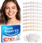 Temporary Tooth Repair Kit: Missing Tooth Replacement Kit Replace Missing or Broken Tooth Filling The Gap - Moldable False Teeth Come with 3 Shades 10 Size