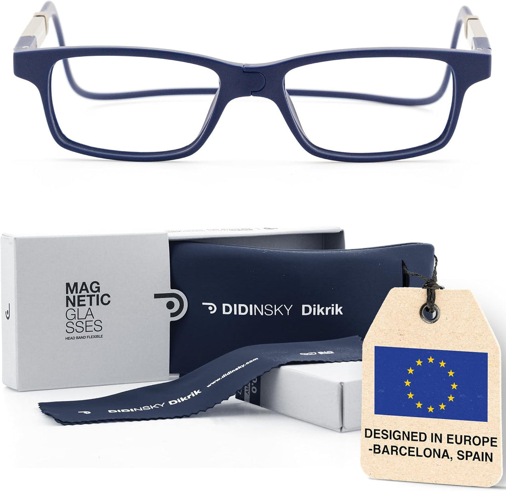 DIDINSKY Magnetic Reading Glasses – Foldable Blue Light Blocking Readers for Men & Women with Anti-Reflective Lenses