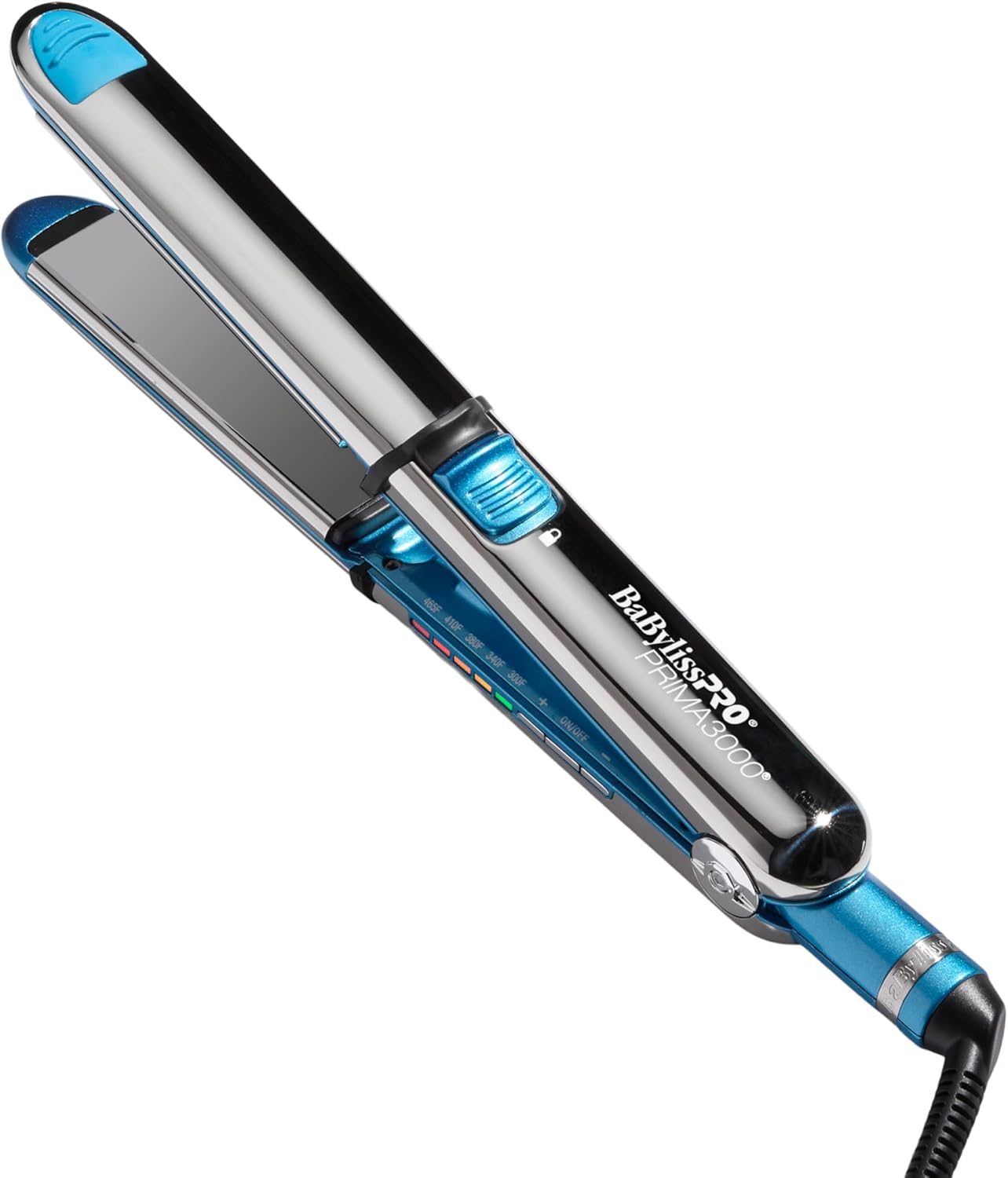 BaBylissPRO Nano Titanium Prima Ionic Hair Straightener – Professional Flat Iron & Curling Iron in One for Stylists, Pro Styling Hair Tool