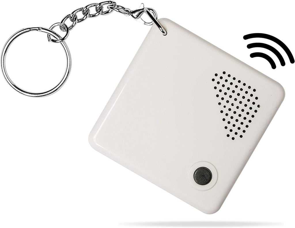 Talking Clock Keychain for Blind - Clear North American English Voice, time and Day of the Week, Alarm, for Visually Impaired, Elderly or Blind
